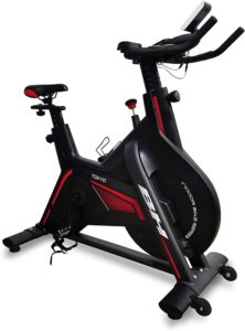 BH Fitness Tokio H9181 Vélo de Biking magnétique pour Utilisation Intensive. Inertie de 20 Kg. Guidon de Triathlon et pédales Mixtes