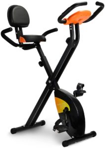 Gridinlux ‎X-BIKE 500 Vélo d'exercice magnétique Pliable, Moniteur de fréquence Cardiaque, roulements magnétiques, écran LCD, résistance Variable